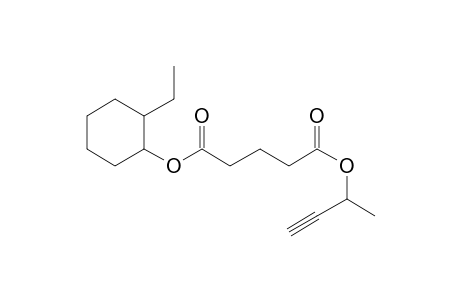 Glutaric acid, but-3-yn-2-yl 2-ethylcyclohexyl ester