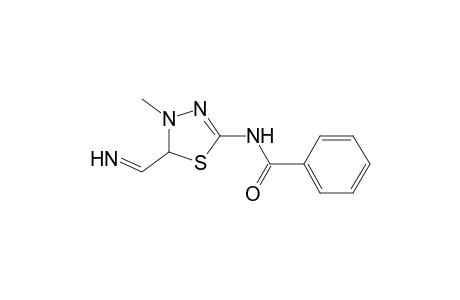 3-Methyl-5-[(benzoyl)amino]-1,3,4-thiadiazoline-2-methylimine