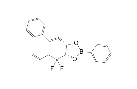(4S*,5S*)-4-(1,1-Difluorobut-3-enyl)-2-phenyl-5-[(E)-2'-phenylvinyl]-1,3,2-dioxaborolane