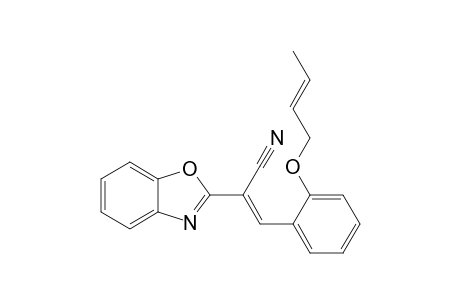 (E)-2-(1,3-benzoxazol-2-yl)-3-[2-[(E)-but-2-enoxy]phenyl]-2-propenenitrile