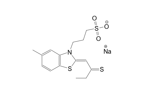 sodium 3-((2Z)-5-methyl-2-(2-thioxobutylidene)-1,3-benzothiazol-3(2H)-yl)-1-propanesulfonate
