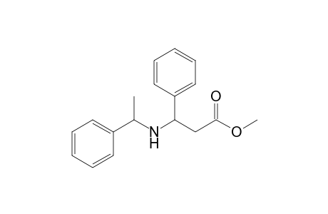 3-Phenyl-3-(1-phenylethylamino)propanoic acid methyl ester