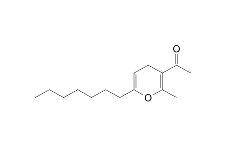 2-Methyl-3-acetyl-6-heptyl-4H-pyran