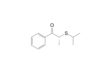 (R)-2-Isopropylsulfanyl-1-phenyl-propan-1-one