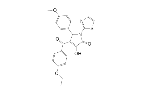 4-(4-ethoxybenzoyl)-3-hydroxy-5-(4-methoxyphenyl)-1-(1,3-thiazol-2-yl)-1,5-dihydro-2H-pyrrol-2-one