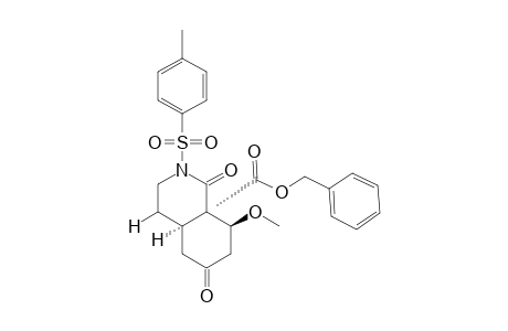 exo-(4aRS,8RS,8aSR)-8a-(Benzyloxycarbonyl)-8-methoxy-1,6-dioxo-2-(p-toluenesulfonyl)perhydroisoquinoline