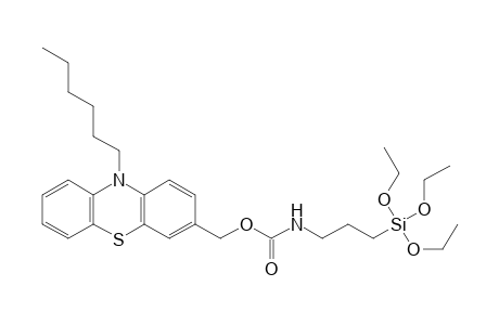 [(10-Hexyl-10H-phenothiazin-3-yl)methyl]- 3-(Triethoxysilyl)propyl-carbamate