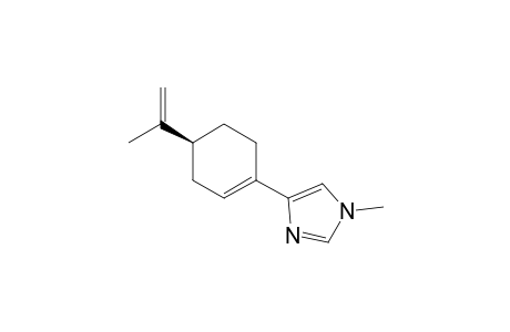 1-Methyl-4-[(S)-4-(isopropenyl)-1-cyclohexenyl]imidazole