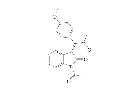 (Z)-1-Acetyl-1,3-dihydro-3-[1-(4-methoxyphenyl)-2-oxo-1-propylidene)-2H-indol-2-one