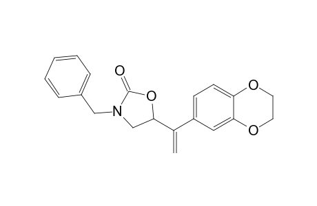 3-Benzyl-5-(1-(2,3-dihydrobenzo[b][1,4]dioxin-6-yl)vinyl)-2-oxazolidinone