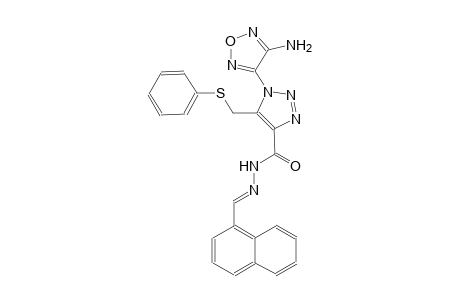 1-(4-amino-1,2,5-oxadiazol-3-yl)-N'-[(E)-1-naphthylmethylidene]-5-[(phenylsulfanyl)methyl]-1H-1,2,3-triazole-4-carbohydrazide