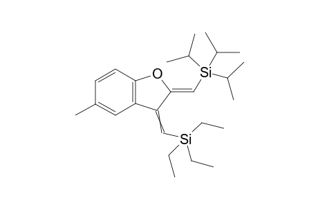 2-(Z)-Triisopropylsilylmethylidene-3-triethylsilylmethylidene-5-methyl-2,3-dihydrobenzofuran