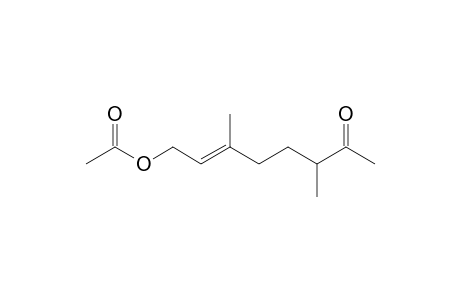 (2E)-1-O-Acetyl-3,6-dimethyl-7-oxo-2-octen-1-ol