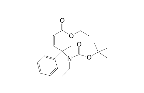 Ethyl (Z)-4-Phenyl-4-[(1,1-Dimethylethoxy)carbonyl]ethylamino]-2-pentenoate