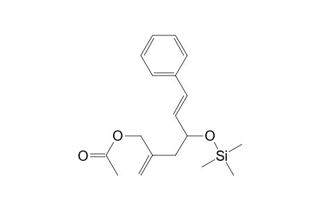 5-Hexen-1-ol, 2-methylene-6-phenyl-4-[(trimethylsilyl)oxy]-, acetate, (E)-
