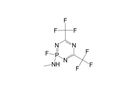 1,3,5,2-Triazaphosphorine, 2-fluoro-2,2-dihydro-2-(methylamino)-4,6-bis(trifluoromethyl)-