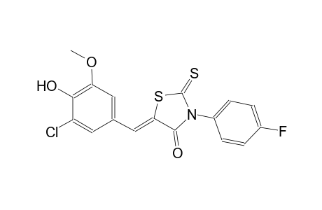 4-thiazolidinone, 5-[(3-chloro-4-hydroxy-5-methoxyphenyl)methylene]-3-(4-fluorophenyl)-2-thioxo-, (5Z)-