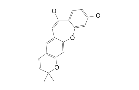 ARTORISTILBENE;2,2-DIMETHYL-2-H-BENZO-{6,7-OXEPINO-[3.2-G]}-CHROMENE-7,10-DIOL