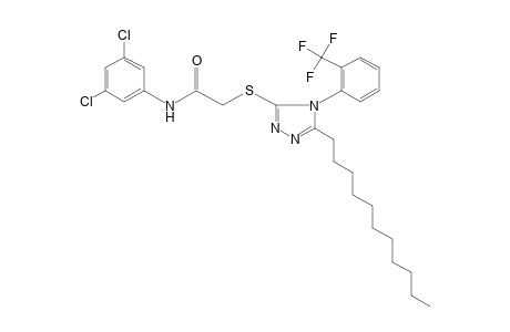 3',5'-dichloro-2-{[4-(alpha,alpha,alpha-trifluoro-o-tolyl)-5-undecyl-4H-1,2,4-triazol-3-yl]thio}acetanilide