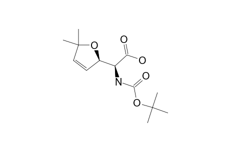 (2S,2'R)-2-(TERT.-BUTOXYCARBONYLAMINO)-2-(5',5'-DIMETHYL-2',5'-DIHYDROFURAN-2'-YL)-ACETIC-ACID