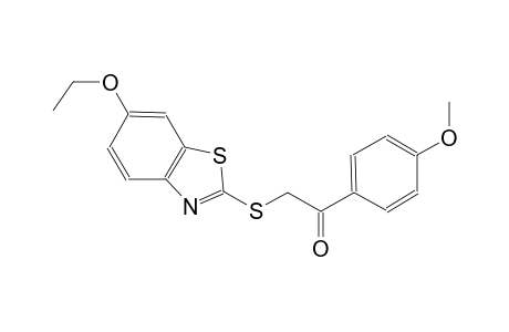 2-[(6-ethoxy-1,3-benzothiazol-2-yl)sulfanyl]-1-(4-methoxyphenyl)ethanone