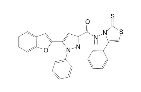 5-(Benzofuran-2'-yl)-1-phenyl-N-[4'-phenyl-2'-thioxothiazol-3(2H)-yl]-1H-pyrazole-3-carboxamide