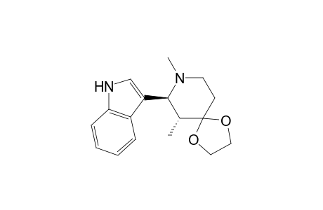 (6R,7S)-7-(1H-indol-3-yl)-6,8-dimethyl-1,4-dioxa-8-azaspiro[4.5]decane