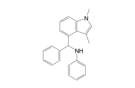 N-[(1,3-dimethyl-4-indolyl)-phenylmethyl]aniline