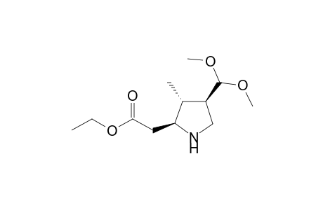 ((2S,3R,4R)-4-Dimethoxymethyl-3-methyl-pyrrolidin-2-yl)-acetic acid ethyl ester