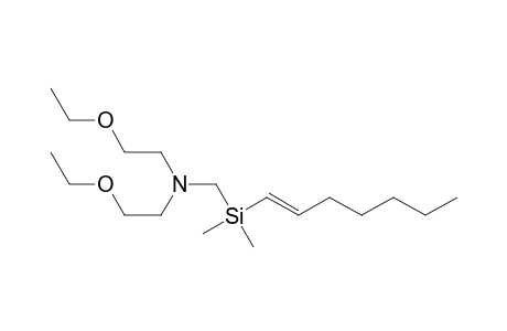 Ethanamine, 2-ethoxy-N-(2-ethoxyethyl)-N-[(1-heptenyldimethylsilyl)methyl]-, (E)-