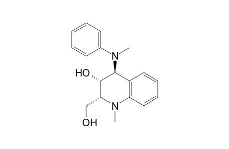 2-Quinolinemethanol, 1,2,3,4-tetrahydro-3-hydroxy-1-methyl-4-(methylphenylamino)-, (2.alpha.,3.alpha.,4.beta.)-
