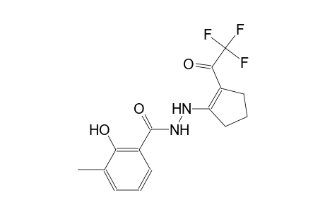 2-hydroxy-3-methyl-N'-[2-(trifluoroacetyl)-1-cyclopenten-1-yl]benzohydrazide
