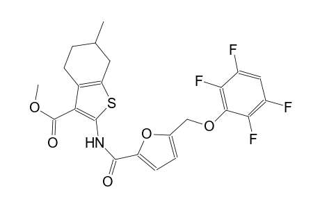 methyl 6-methyl-2-({5-[(2,3,5,6-tetrafluorophenoxy)methyl]-2-furoyl}amino)-4,5,6,7-tetrahydro-1-benzothiophene-3-carboxylate