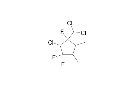 2-chloro-1-(dichloromethyl)-1,3,3-trifluoro-4,5-dimethylcyclopentane