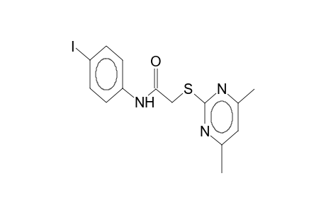 1-(4-iodophenylcarbamoyl)-2-(4,6-dimethyl-2-pyrimidinyl)disulphide