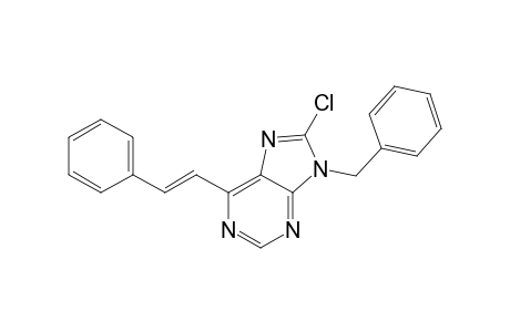 8-Chloro-6-[(E)-2-phenylethen-1-yl]-9-phenylmethyl-9H-purine
