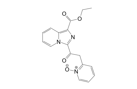 3-[2-(1-oxido-2-pyridin-1-iumyl)-1-oxoethyl]-1-imidazo[1,5-a]pyridinecarboxylic acid ethyl ester