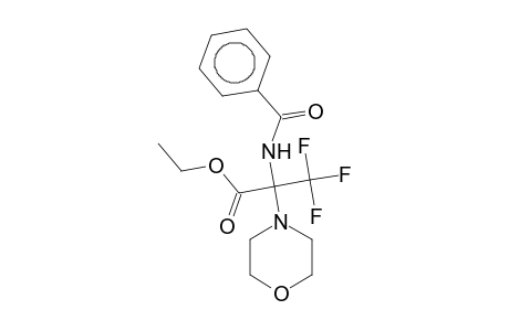 Ethyl 2-(benzoylamino)-3,3,3-trifluoro-2-(4-morpholinyl)propanoate