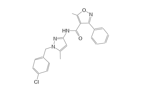 N-[1-(4-chlorobenzyl)-5-methyl-1H-pyrazol-3-yl]-5-methyl-3-phenyl-4-isoxazolecarboxamide