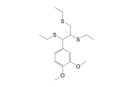 1,2-dimethoxy-4-[1,2,3-tris(ethylsulfanyl)propyl]benzene