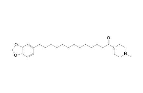 PA-M13:0 [5-(3,4-Methyldioxyphenyl)tridecyl-N-methylpiperazinamide]
