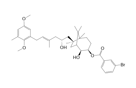 3-(m-Bromobenzoyloxy)-7-[4-Methyl-6-[(2,5-dimethoxy-3-methyl)phenyl]-2-(hydroxy)hex-4-en-1-yl]-6,7,9,9-tetramethylbicyclo[4.2.1]nonane-2-ol