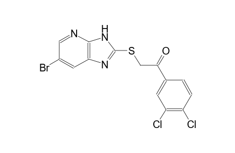 2-[(6-bromo-3H-imidazo[4,5-b]pyridin-2-yl)sulfanyl]-1-(3,4-dichlorophenyl)ethanone