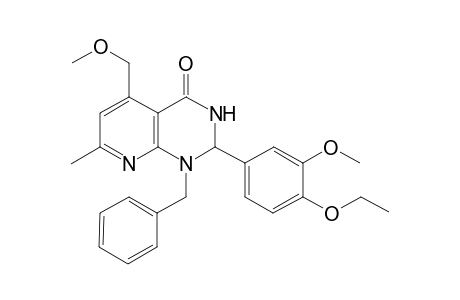 1-Benzyl-2-(4-ethoxy-3-methoxyphenyl)-5-(methoxymethyl)-7-methyl-1H,2H,3H,4H-pyrido[2,3-d]pyrimidin-4-one