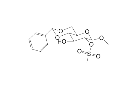 Methyl 4,6-O-benzylidene-2-O-methanesulfonyl-.alpha.,D-Glcpyranoside