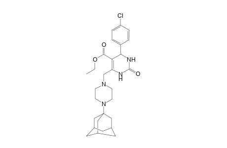 6-[[4-(1-adamantyl)-1-piperazinyl]methyl]-4-(4-chlorophenyl)-2-oxo-3,4-dihydro-1H-pyrimidine-5-carboxylic acid ethyl ester