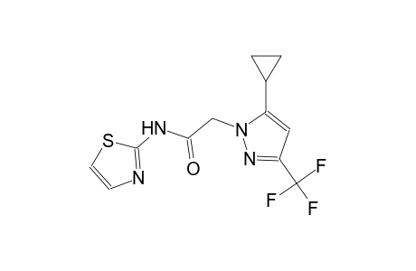 2-[5-cyclopropyl-3-(trifluoromethyl)-1H-pyrazol-1-yl]-N-(1,3-thiazol-2-yl)acetamide