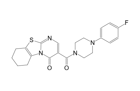 4H-pyrimido[2,1-b]benzothiazol-4-one, 3-[[4-(4-fluorophenyl)-1-piperazinyl]carbonyl]-6,7,8,9-tetrahydro-