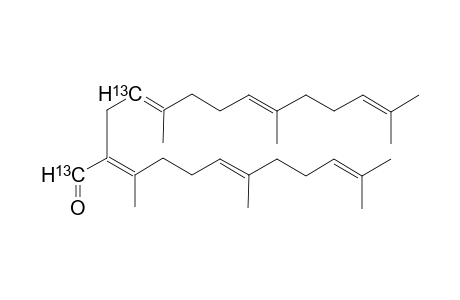 1,4-bis[13C]-5,9,13-Trimethyl-2-[(E)-1',5',9'-trimethyl-4',8'-decadienylidene]-4,8,12-tetrdecatrienal