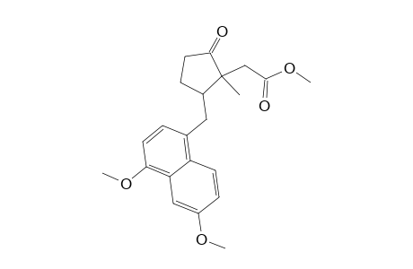 Cyclopentaneacetic acid, 2-[(4,6-dimethoxy-1-naphthyl)methyl]-1-methyl-5-oxo-, methyl ester